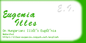 eugenia illes business card